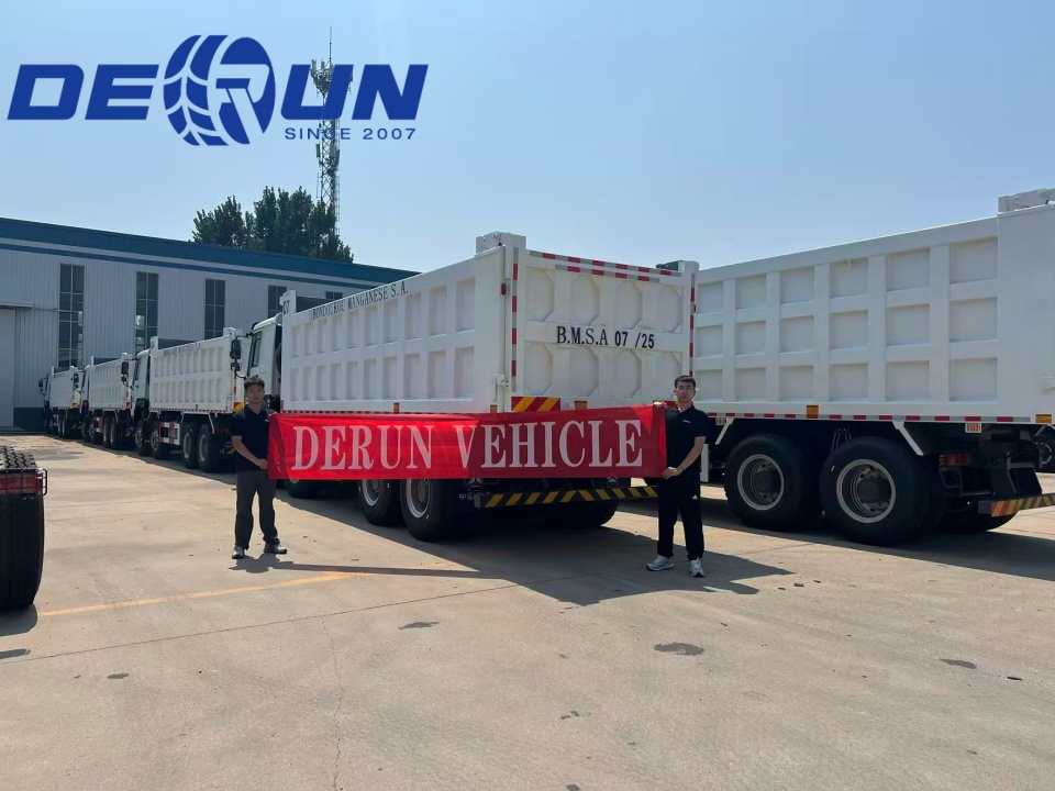 10 युनिट्स हॉवो 8 एक्स 4 टिपर ट्रक आयव्हरी कोस्टवर पाठविल्या जातील